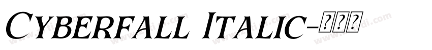 Cyberfall Italic字体转换